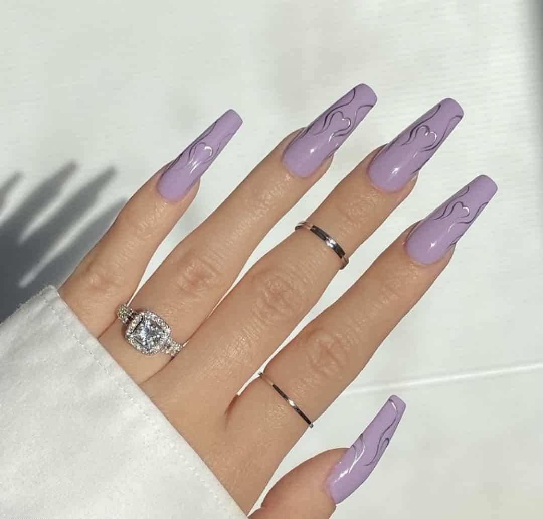 lavender nail ideas