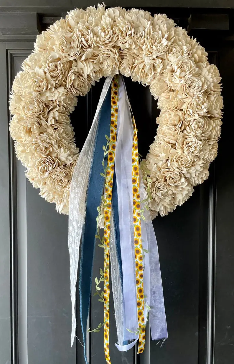 spring wreath for front door