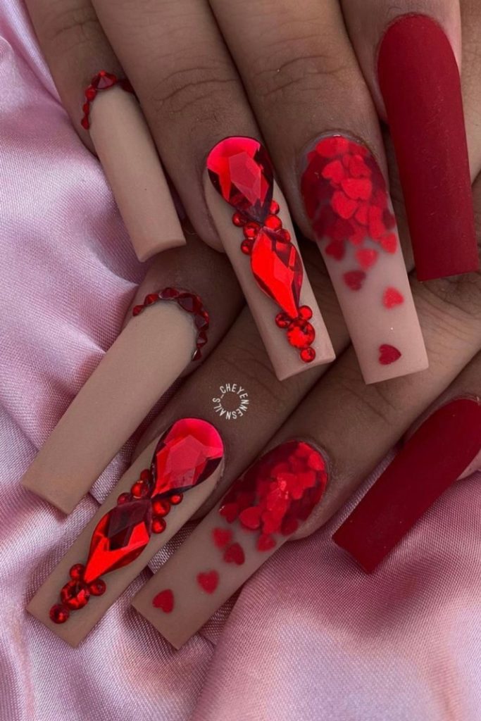 valentine's day nail ideas