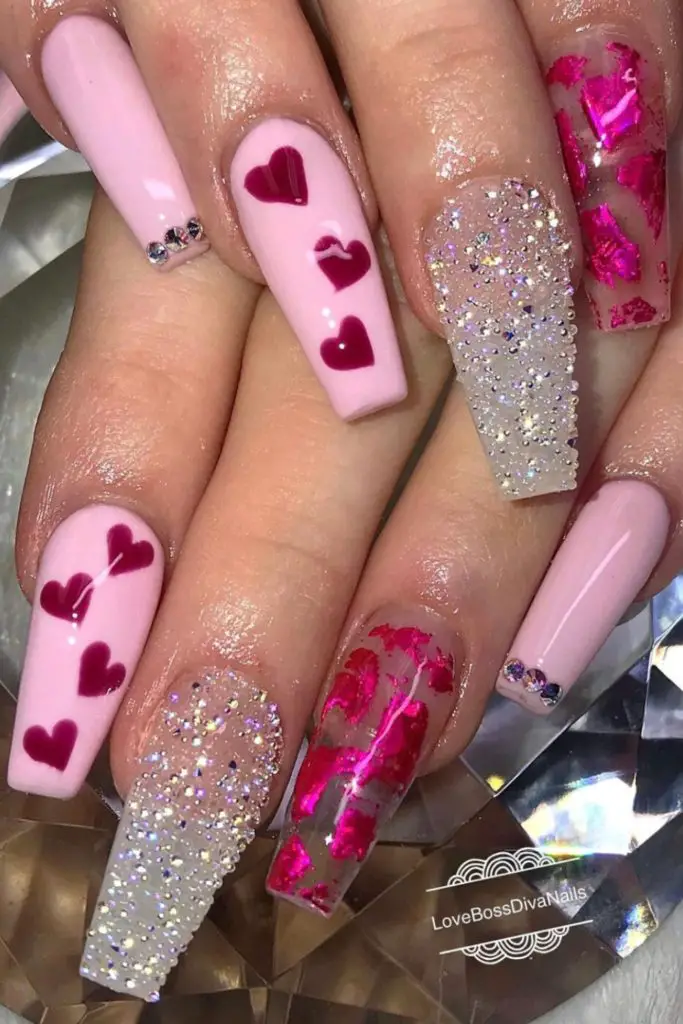 valentine's day nails