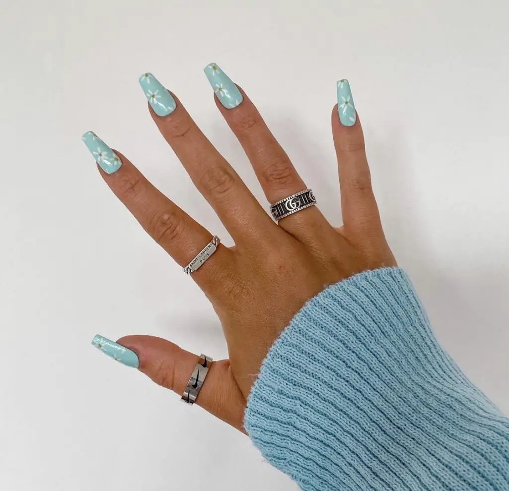 Classy Blue Acrylic Nail Designs That Are Perfect For All Occasions Honestlybecca