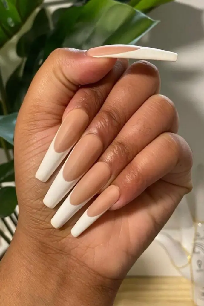 30+ Cute French Tip Acrylic Nails That Will Never Go Out Of Style ...