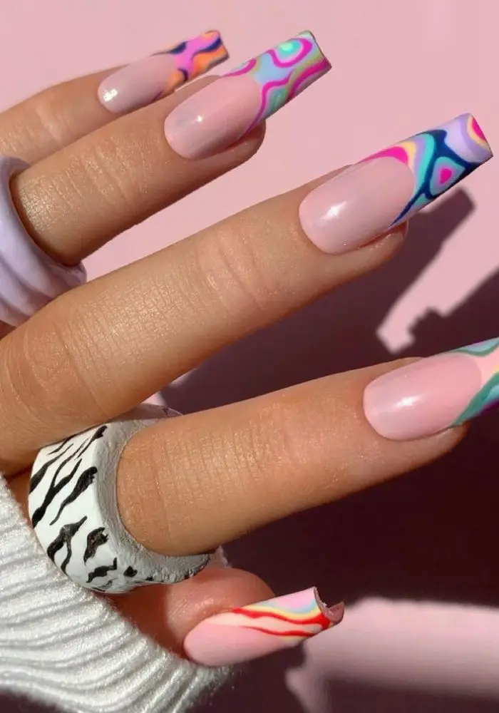 Get The Look With Nails Acrylic French Tip Design