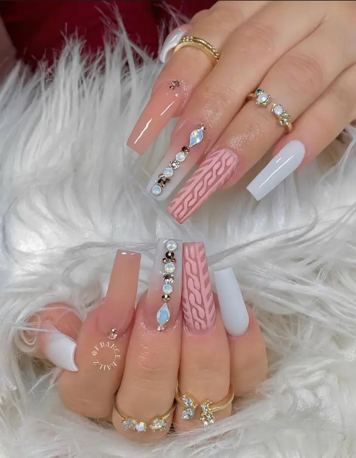20 Gorgeous Pink And White Ombré Nails You’ll Love.