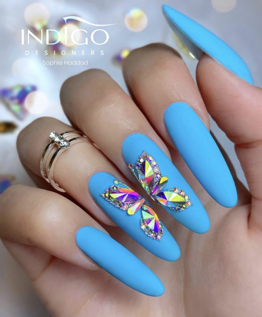 butterfly nail designs