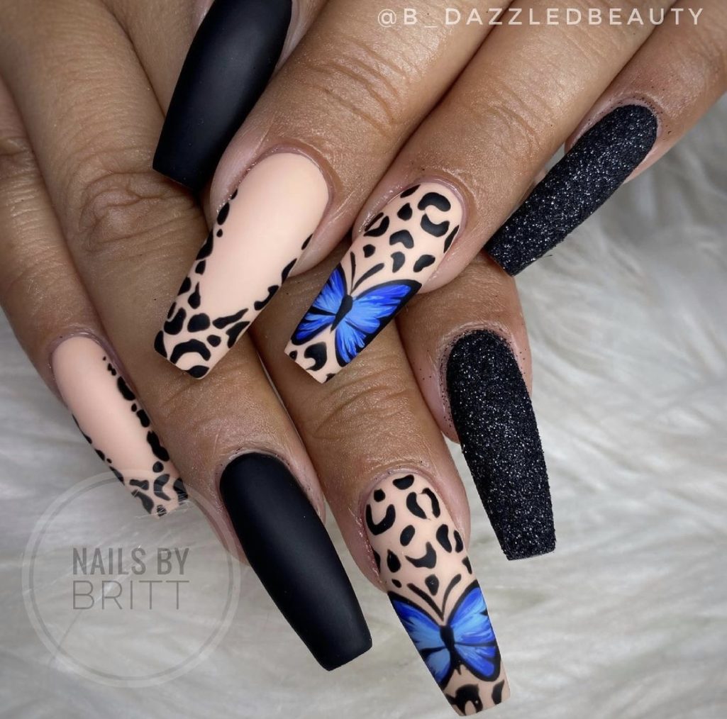 butterfly nail designs