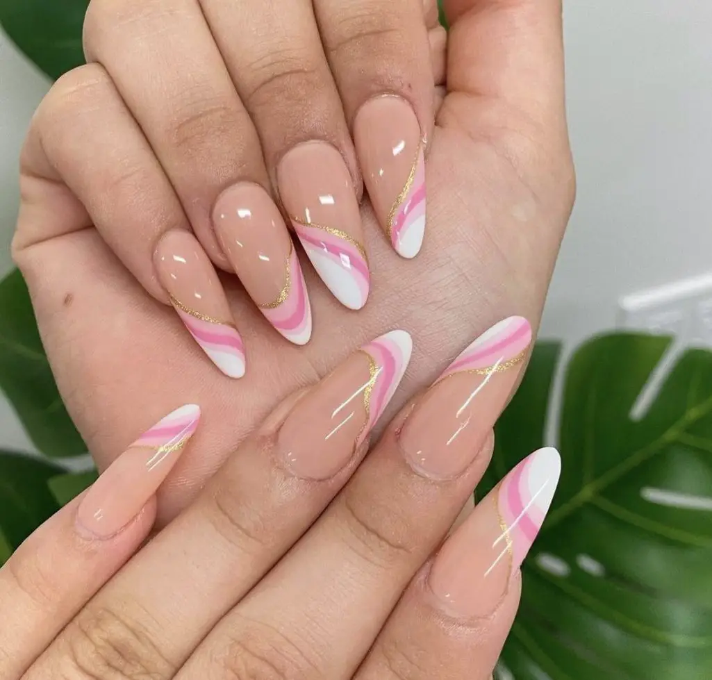 pink nail designs