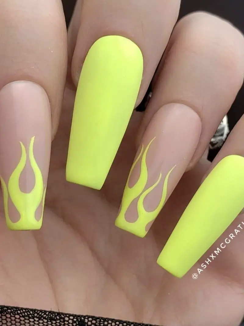 25 Trendy Flame Nails You Need To See Now 2022.