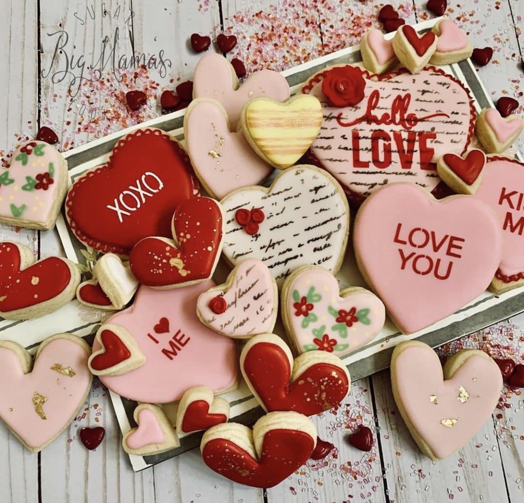 Valentine's Day Cookies Decorated