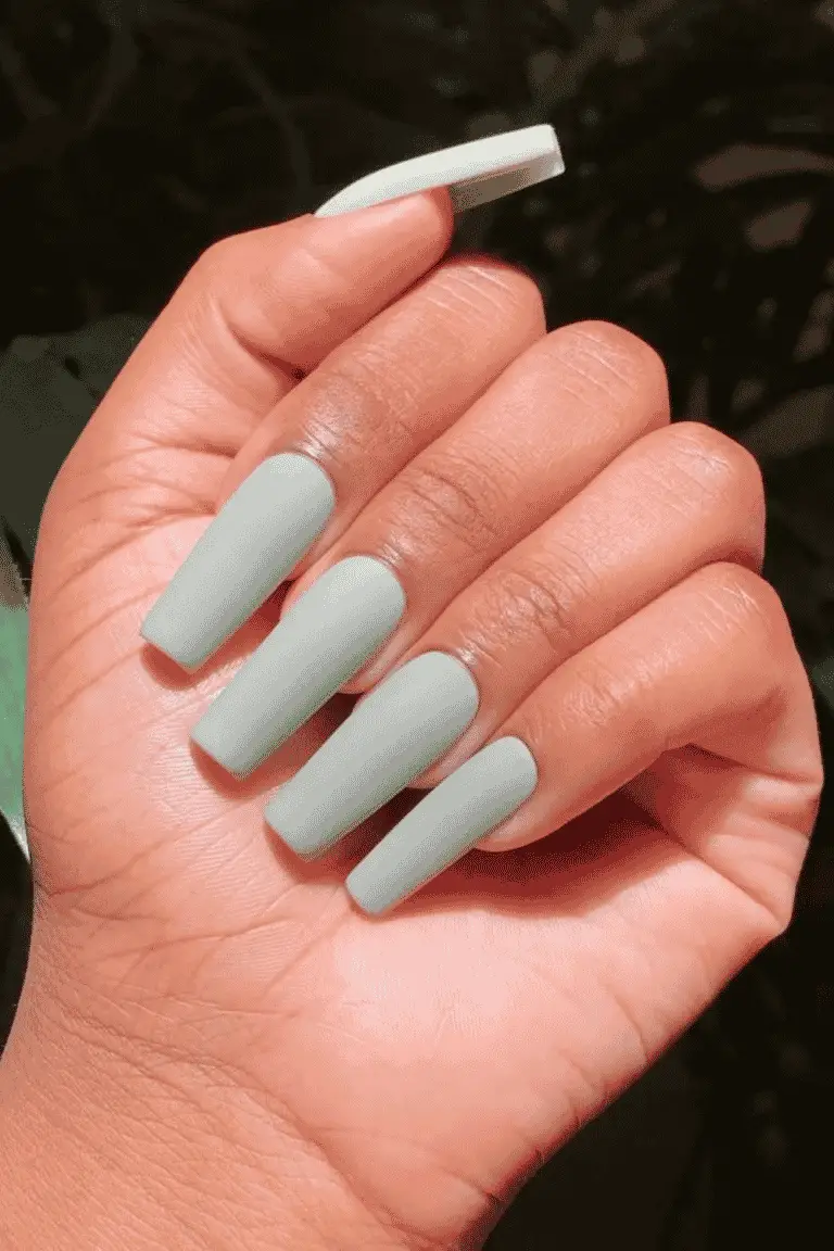 30 Best Sage Green Nail Designs That Are So Cute In 2022.