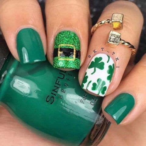 St. Patricks Day nail ideas