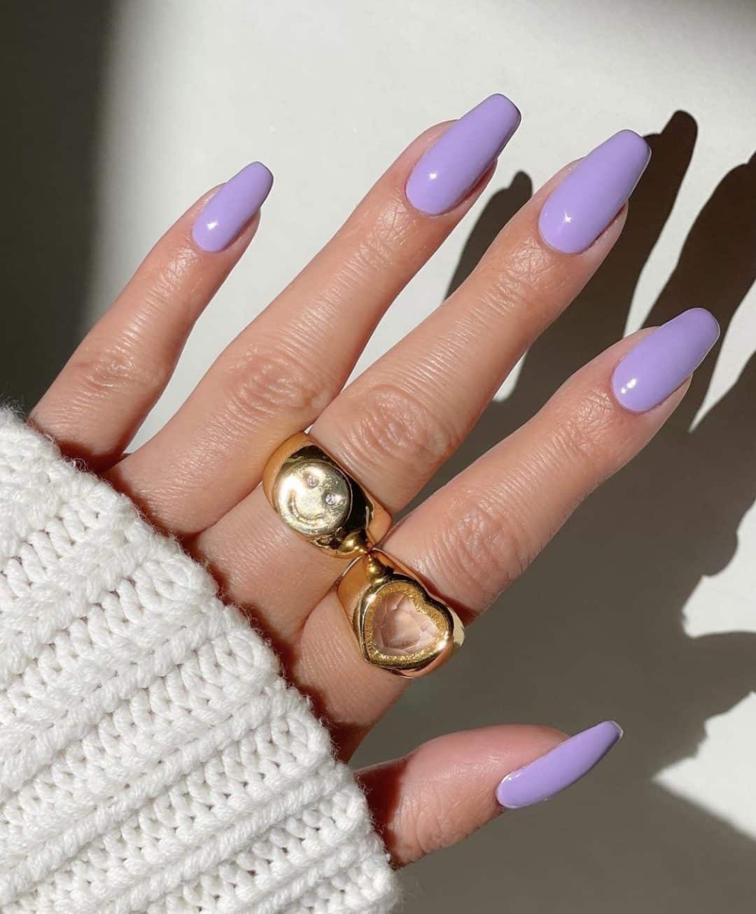 lavender nail art ideas