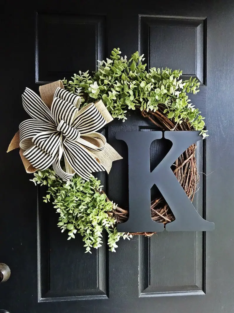 spring wreath for front door