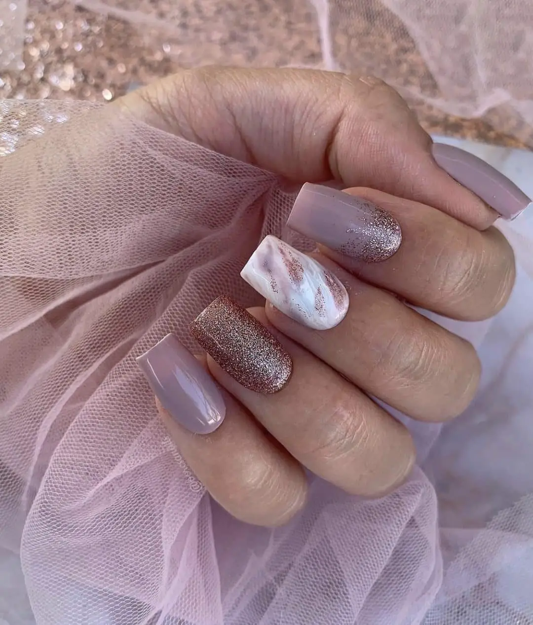 blush nail designs