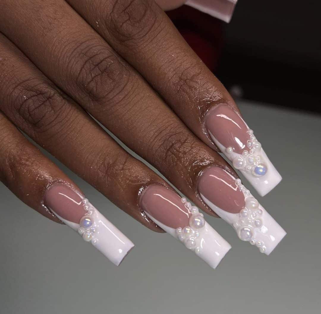 Pearl Acrylic Nails