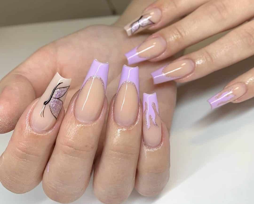 lavender nail arts
