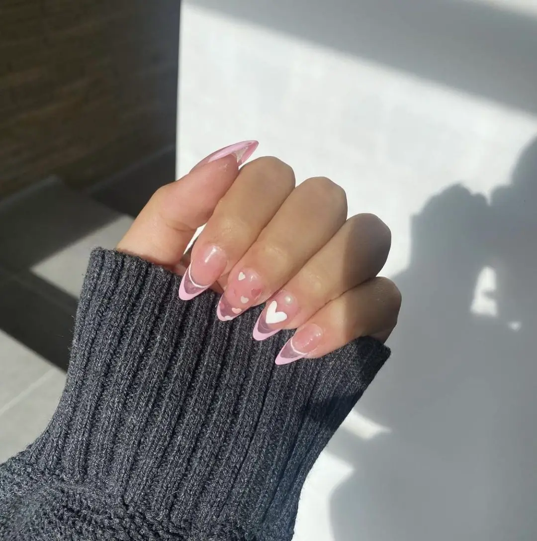 Coquette aesthetic nails