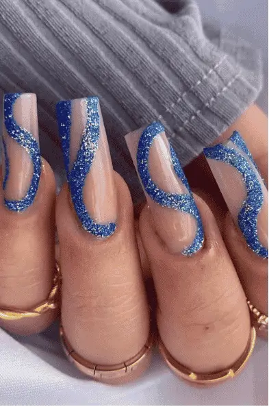 Prom acrylic nails