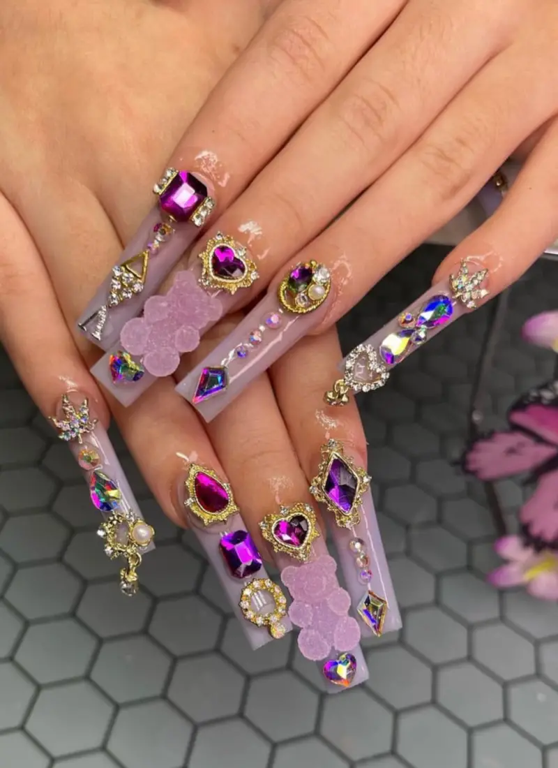 nail designs with diamonds