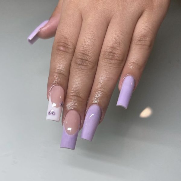 30 Beautiful Lavender Nails You Need To Copy In 2022. - HONESTLYBECCA