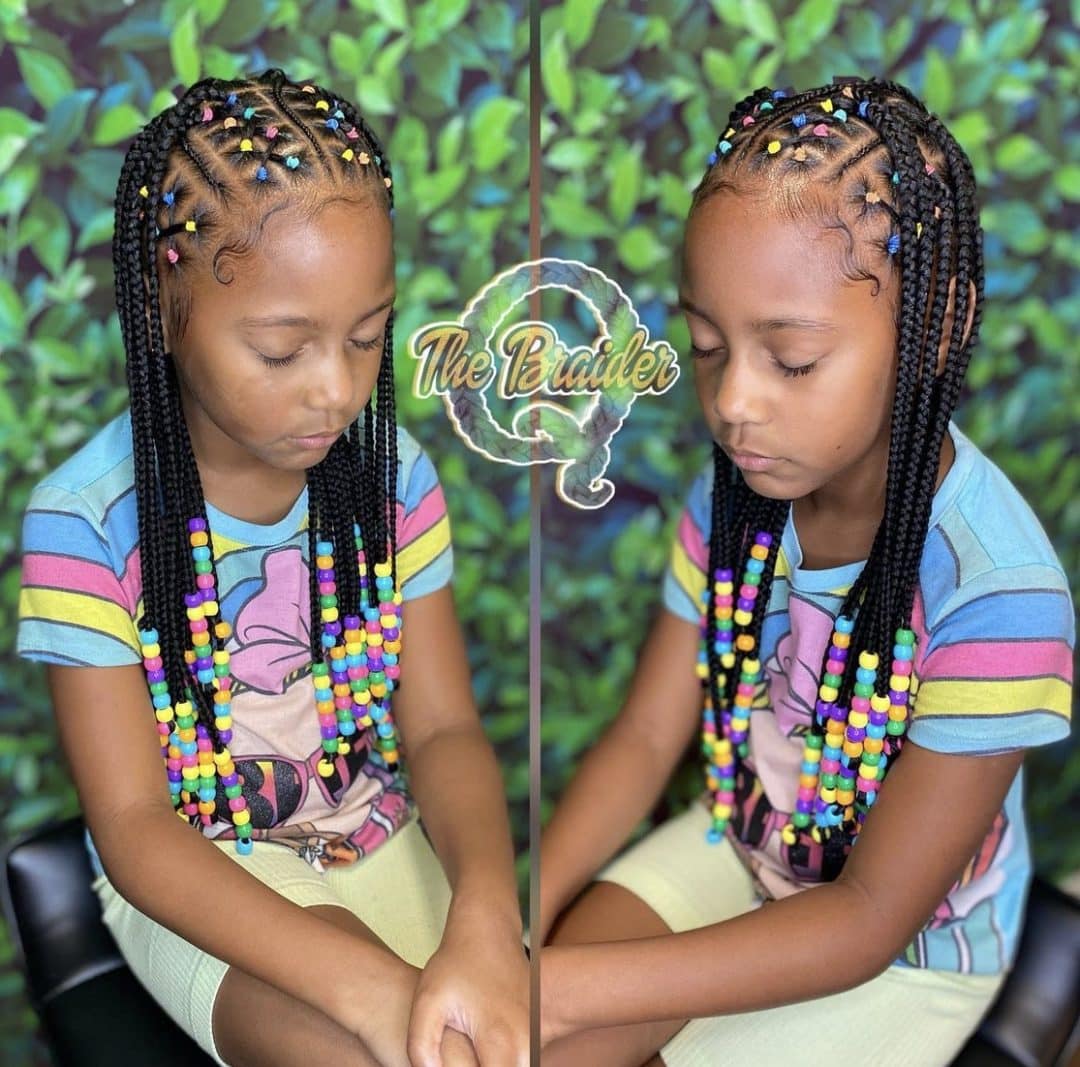 Braids With Beads For School
