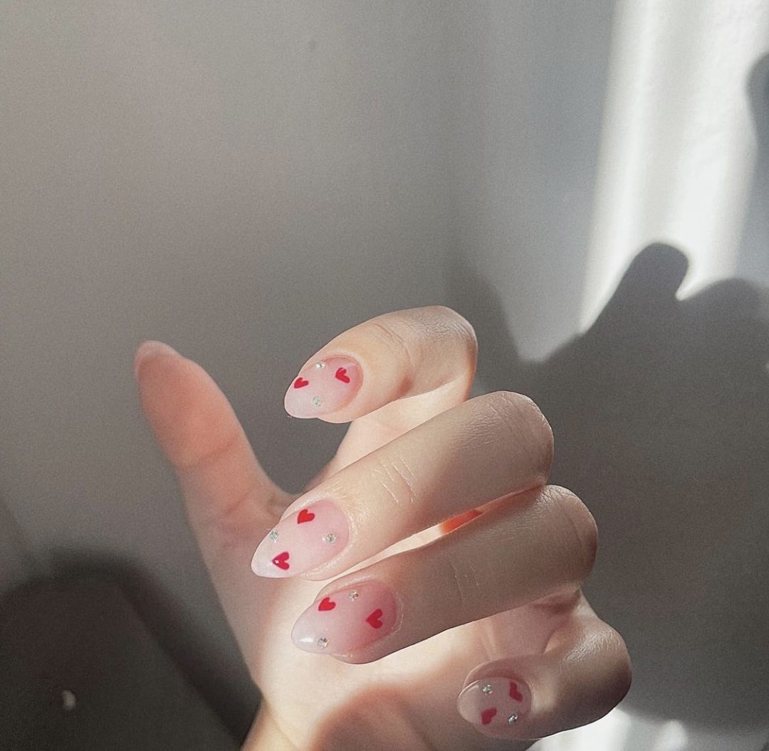 Coquette aesthetic nails
